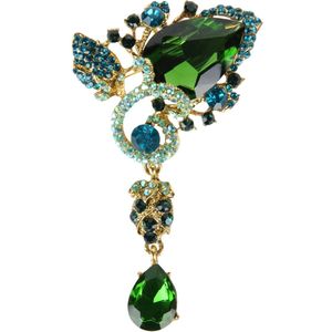 Luxe Broche Groen Hangend
