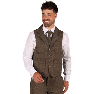 Jaren 20 Vest 'Tommy' Bruin