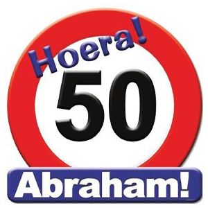 Huldeschild 50 Jaar Abraham