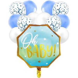 Ballonnen Set Baby Blauw (17-delig)