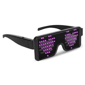 Party Bril LED Patronen Roze