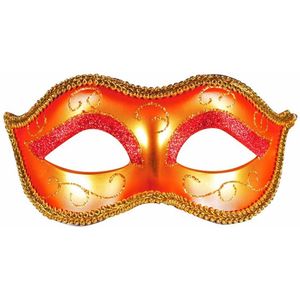 Venice oogmasker rood-goud