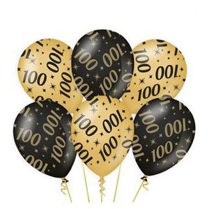 Ballonnen 100 Jaar (6 stuks)