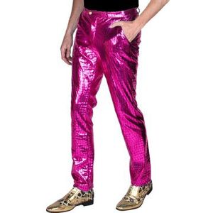 Disco Metallic Broek Heren Roze