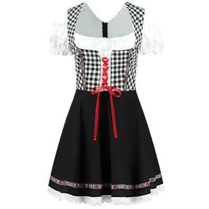 Dirndl Bibi Zwart/Wit