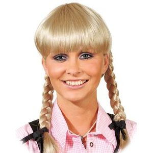Pruik Vlechten Blond