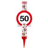 IJsfontein verkeersbord 50 jaar