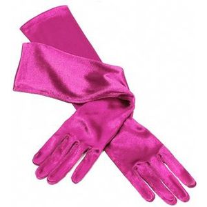 Handschoenen Elastisch Satijn Roze 48 cm