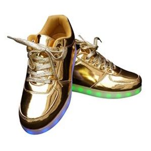 Sneakers Ledverlichting Goud