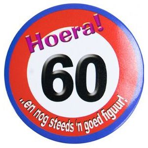 Verkeersbord Button 60 Jaar