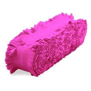 Crepe Papier Slinger roze (24 meter)