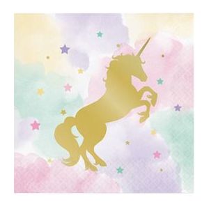 Servetten unicorn sparkle (33cm, 16st)