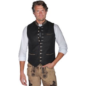 Westsee Herenvest Wol Donker Grijs