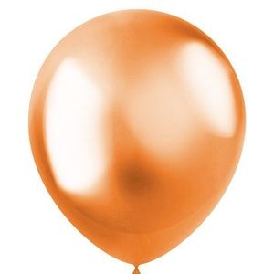 Ballonnen Metallic Pearl Oranje (100 stuks)