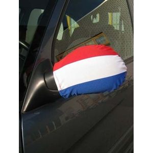 Autospiegel vlag rood/wit/blauw Koningsdag