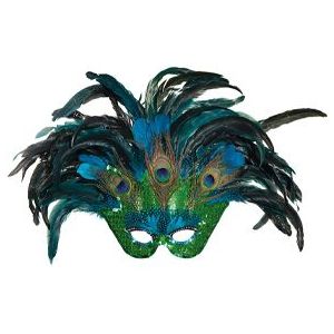 Masker Paradijsvogel Groen/Blauw