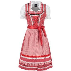 Luxe Dirndl Bloemetjes Rood