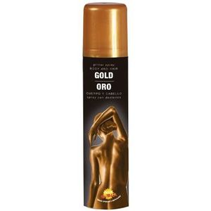 Hair and Body Spray Glitter goud