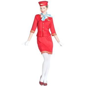 Stewardess Kostuum Rood
