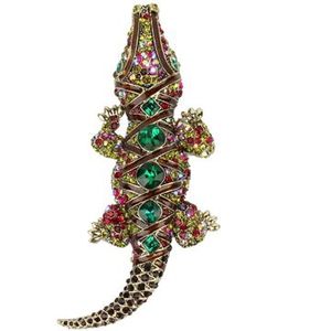 Luxe Broche Krokodil Multicolor