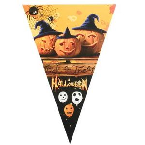 Halloween Vlaggenlijn Vrolijke Pompoenen (3 meter)