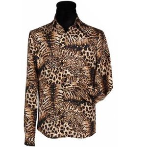 Blouse Tijger/Panter Goud Heren