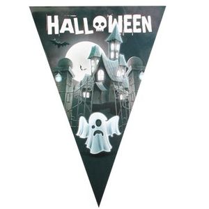 Halloween Vlaggenlijn Spookhuis (3 meter)