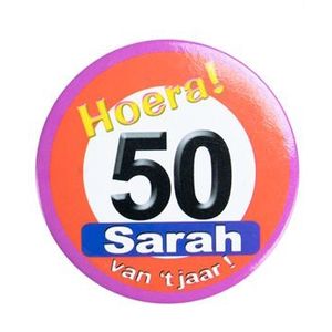 Verkeersbord Button Sarah