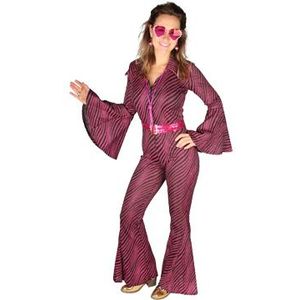 Disco Catsuit Roze Glitter