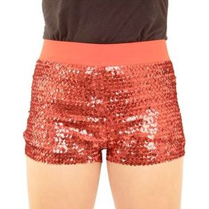 Hotpants Pailletten Rood