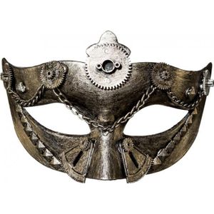 Steampunk Masker Zilver