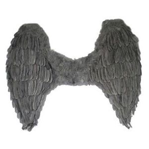 Vleugels Zwart/Grijs (70 cm)