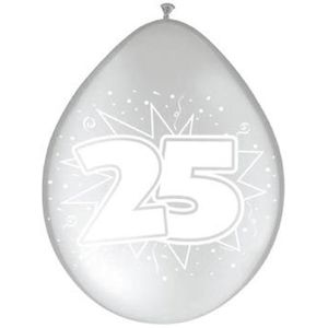 Ballonnen 25 jaar zilver
