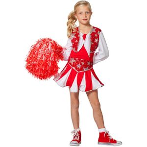 Cheerleader meisjeskostuum rood