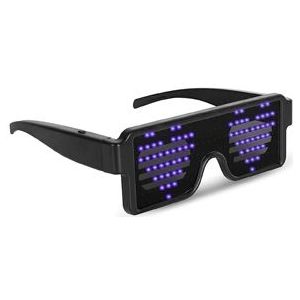 Party Bril LED Patronen Blauw