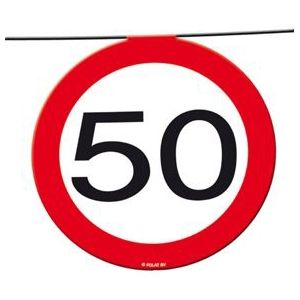 Verkeersbord Slinger 50 jaar (12 meter)