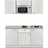 Kitchenette wit Hoogglans 180cm met magnetron KIT-0115