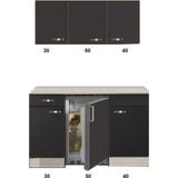 Kitchenette Faro Antraciet 120cm KIT-5393