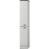 Apothekerskast wit hoogglans met 4 laden 174 cm hoog KIT-798