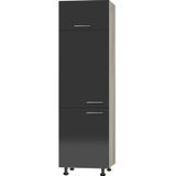 Hogerkast voor inbouw koelkast 60 cm x 211,8 cm x 58,4 cm KIT-3423