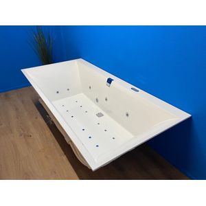 Villeroy & Boch Squaro Edge 12 bubbelbad met Advance systeem 190x90 wit Incl Bodemjets