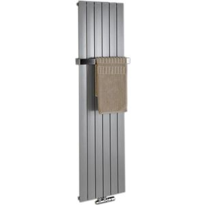 Sapho Colonna handdoekradiator 45x180 cm zilver 910W