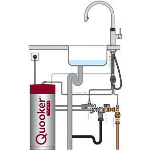 Quooker Flex kokend waterkraan met COMBI+ boiler zwart