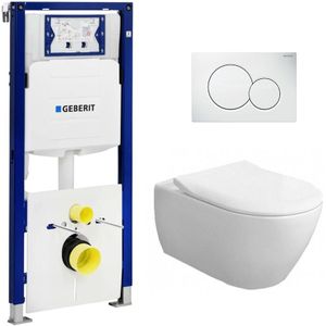 Complete Geberit UP320 set Villeroy en Boch Subway 2.0 direct flush