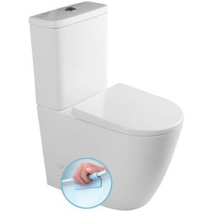 Sapho Turku staand toilet rimless duoblok verhoogd wit