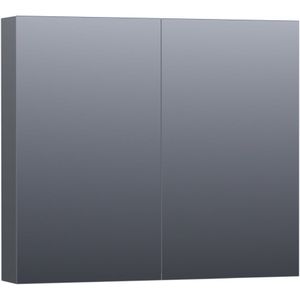Tapo Plain spiegelkast 80 hoogglans grijs