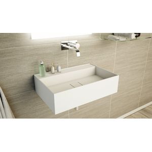 Ideavit Solidbliss-60 fontein met plateau 40x60 mat wit