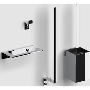 Clou Fold toilet accessoireset, chroom