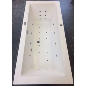 Xenz Society bubbelbad met Koller Advance systeem en verlichting 200x90 mat wit