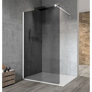 Gelco Vario inloopdouche rook glas 80x200 mat wit